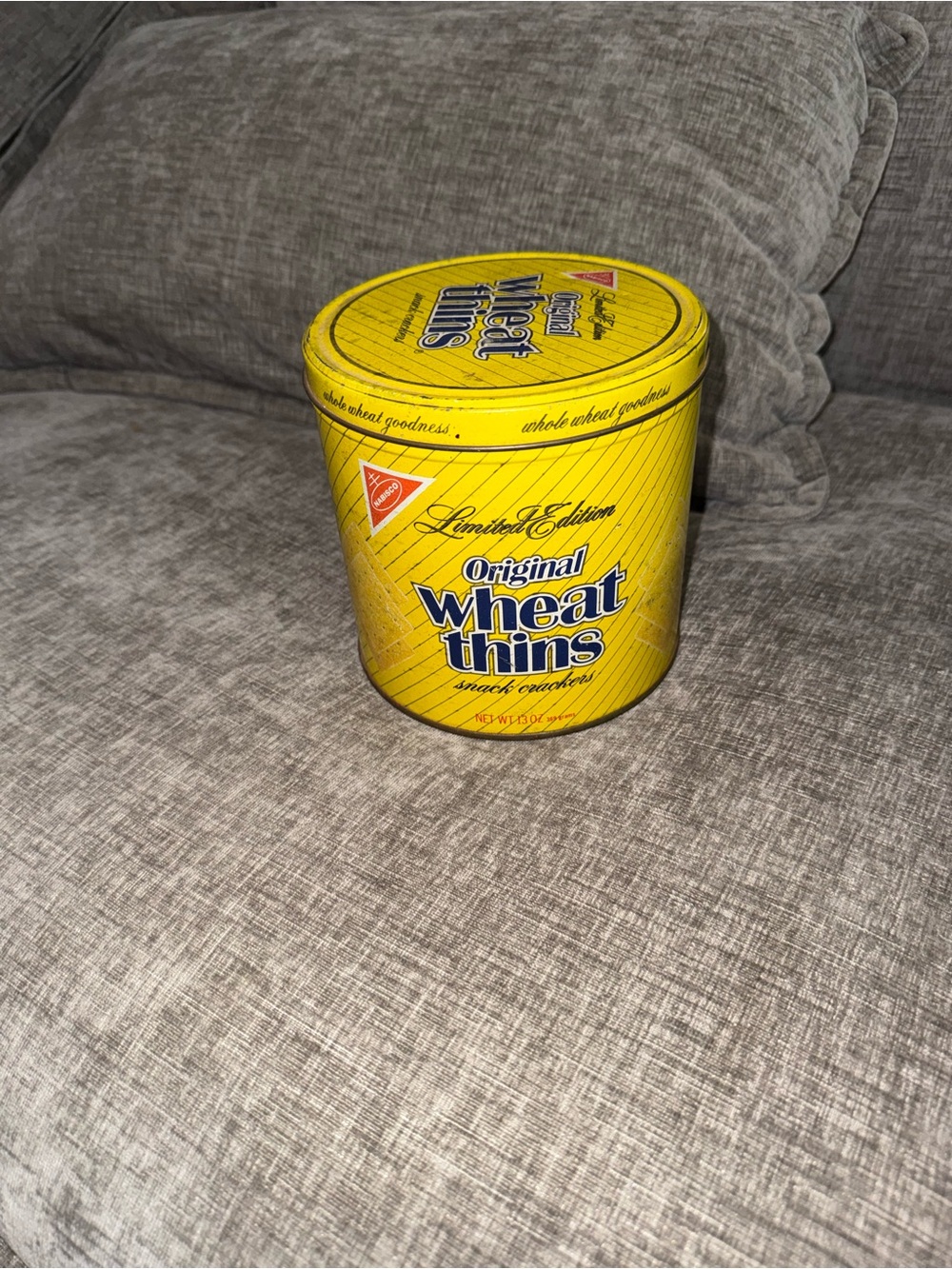 Vintage 1987 Nabisco Original Limited Edition  Wheat Thins Snack Crackers Tin